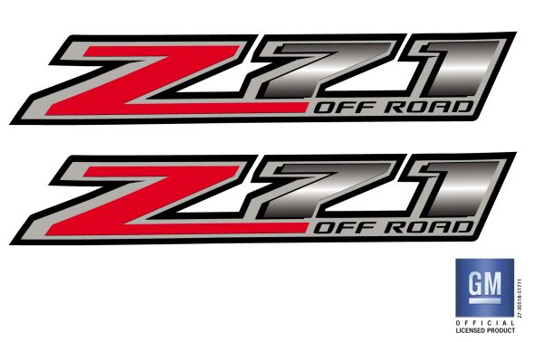 GMC Sierra 2014-2018 Z71 OFF ROAD Bedside Decals Set GM OFFICIAL ...