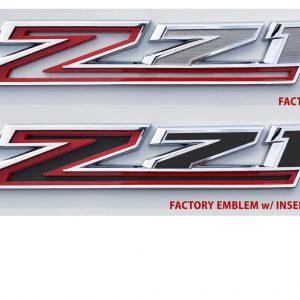 z71 fender emblem insert lettering