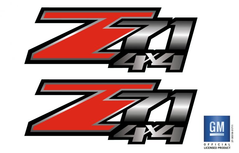 Chevy Silverado GMC Sierra Z71 4X4 Bed Side Decals set 2007-2013 GM ...