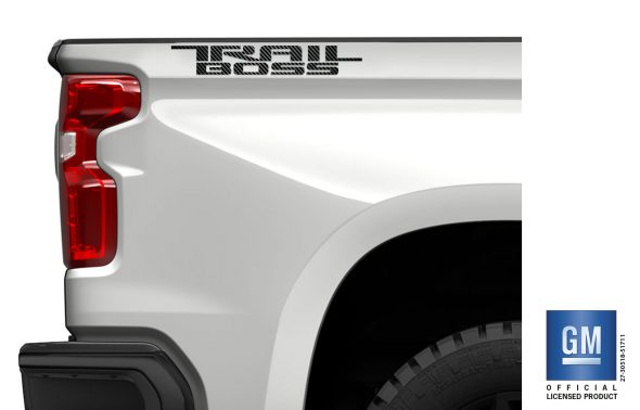 Chevy Silverado 2019-2024 Carbon Fiber TRAIL BOSS Bedside Decals Set GM ...