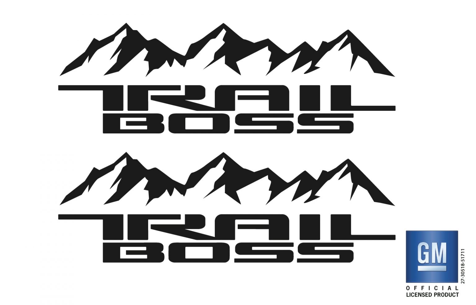 Trail Boss Baby Decals