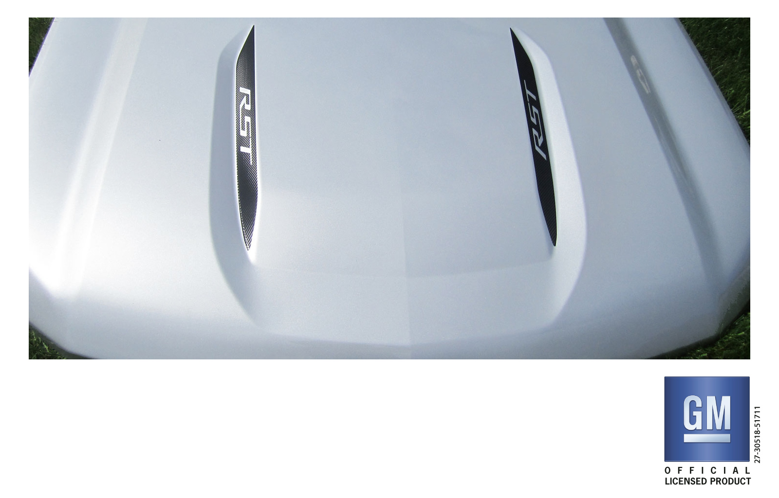 Chevrolet Silverado Carbon Fiber RST Hood Decals Set of 2 - Image 3