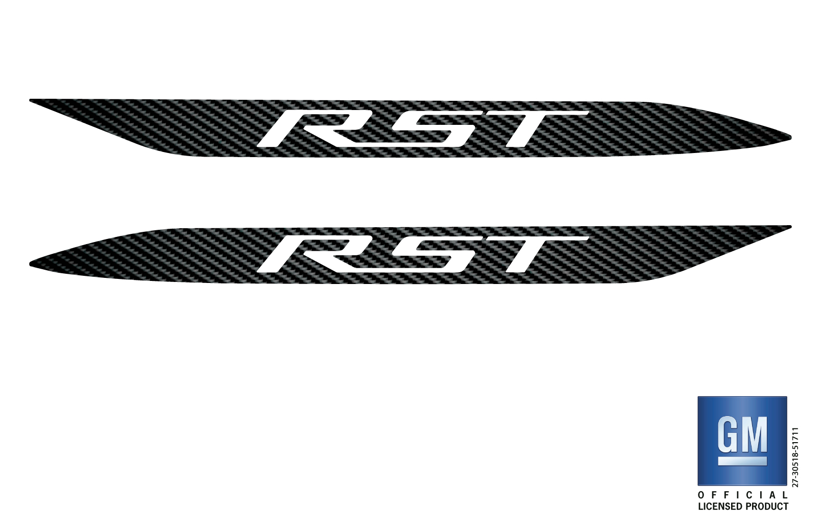 Chevrolet Silverado Carbon Fiber RST Hood Decals Set of 2 - Image 4