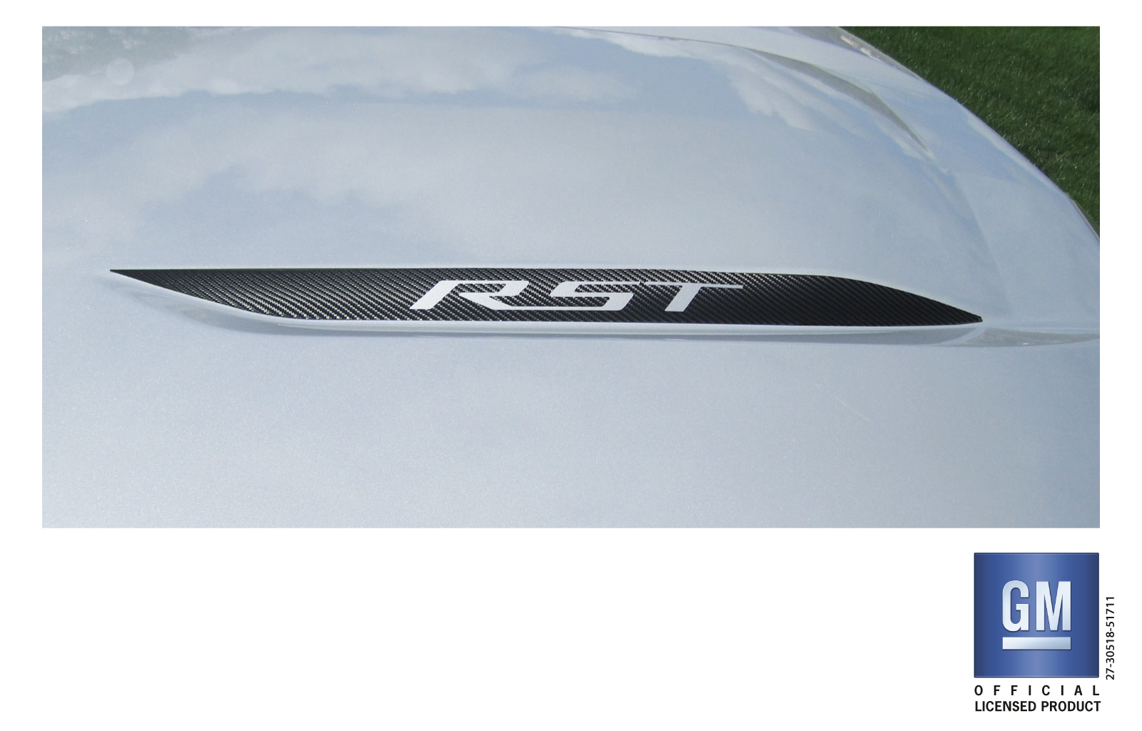 Chevrolet Silverado Carbon Fiber RST Hood Decals Set of 2