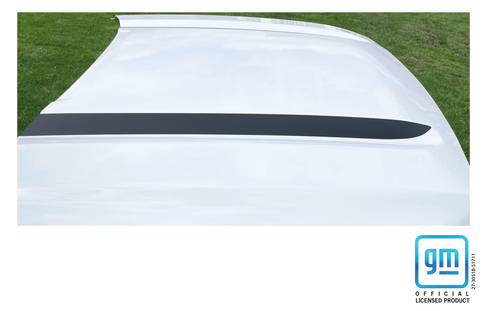 GMC SIERRA Matte Black Hood Decals Set of 2 - Image 2