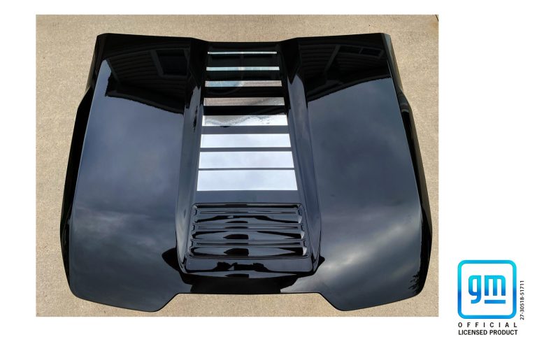 Chevy Silverado ZR2 Custom LT Trail Boss 2022-23 Hood Scoop Chrome Fade ...