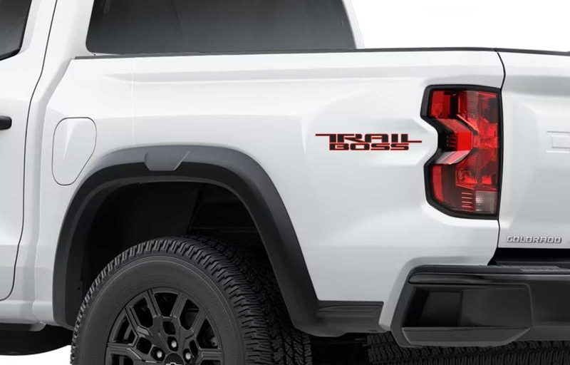 Chevy Colorado 2023 2024 2025 Redline Trail Boss Bedside Decals GM